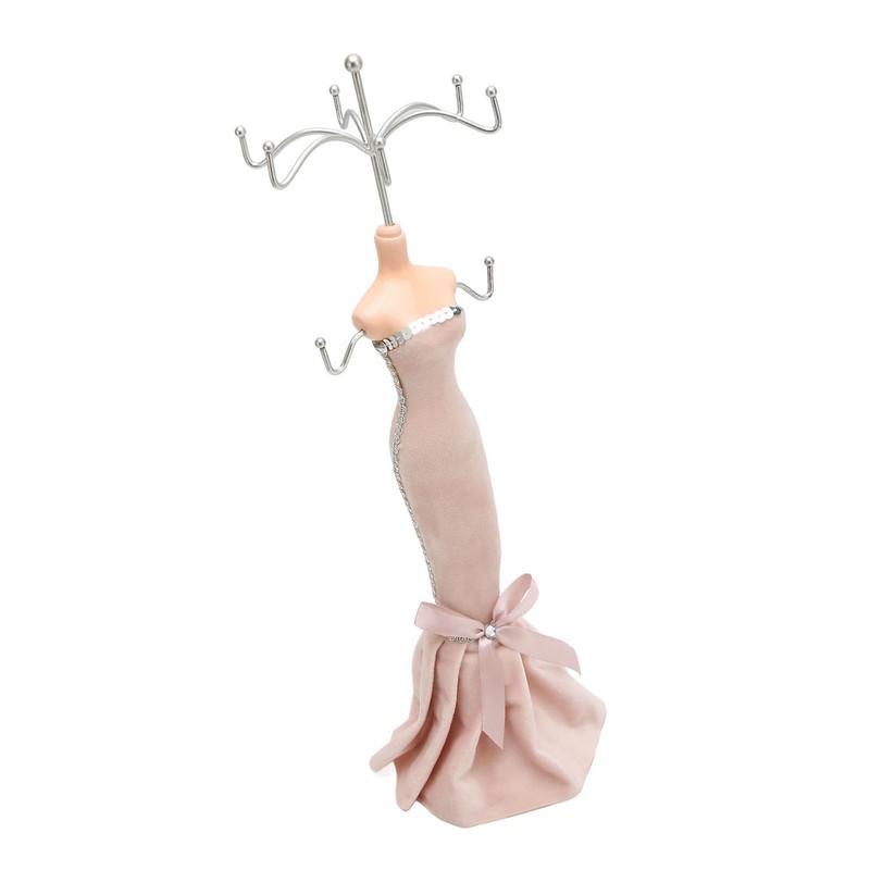 Mannequin Ring Hanging Tower Long Bodycon Dress Strapless Mannequin Earring