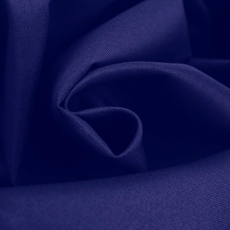Homehold 240x200cm Navy Blue Bathroom Curtain With Hooks, Extra Long