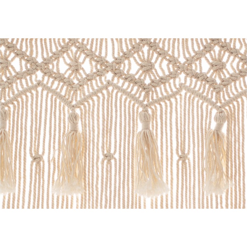Hysunland French Door Window Curtains Handmade Macrame Side Window Curtain