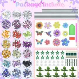 Diamond Art Kit for Kids - Diamond Painting Kit with Gem Stickers, Kids Arts and Crafts for Ages 6-12, Creative Gift for Boys & Girls, Birthday Craft Activities, Art Supplies for Children