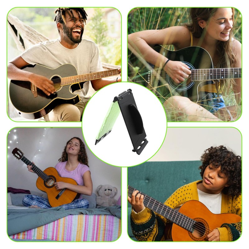 3 Pcs Guitar String Cleaner Scrubber, Fret Floss Cleaner Cloth