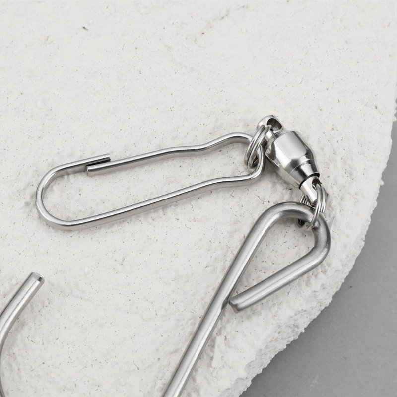 Be In Your Mind 15 PCs Stainless Steel Swivel Hook