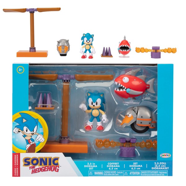 Sonic The Hedgehog Action Figures 2.5" Diorama Set - Flying Battery Zone