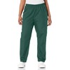 Cherokee Women's Workwear Elastic Waist Cargo Scrubs Pant, Hunter, 4X-Large