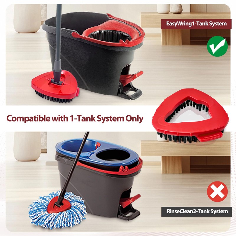 Spin Mop Scrubber Head for Vlieda EasyWring 1-Tank System, Triangle