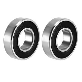sourcing map Pack of 2 Deep Groove Ball Bearings 6900RS Double Sealed 10 mm x 22 mm x 6 mm Ball Bearings Carbon Steel