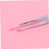 LALAFINA 24pcs Stainless Steel Flat Tip Eyebrow Tweezers Heart Decor