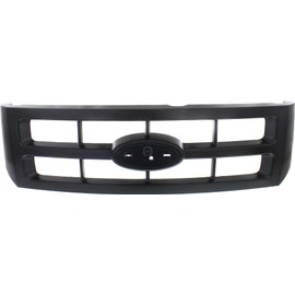 Grille Assembly Compatible with 2008-2012 Ford Escape Painted Black Shell and Insert Limited Model