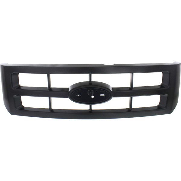 Grille Assembly Compatible with 2008-2012 Ford Escape Painted Black Shell