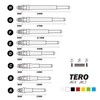 CUESOUL TERO Purple AK7 Dart Shafts Built-in Spring Telescopic, Set