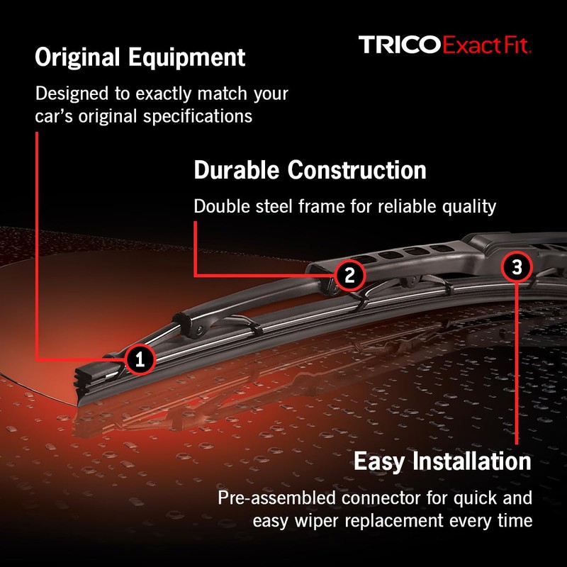 Trico 11-6 Exact Fit Conventional Wiper Blade 12", Pack of