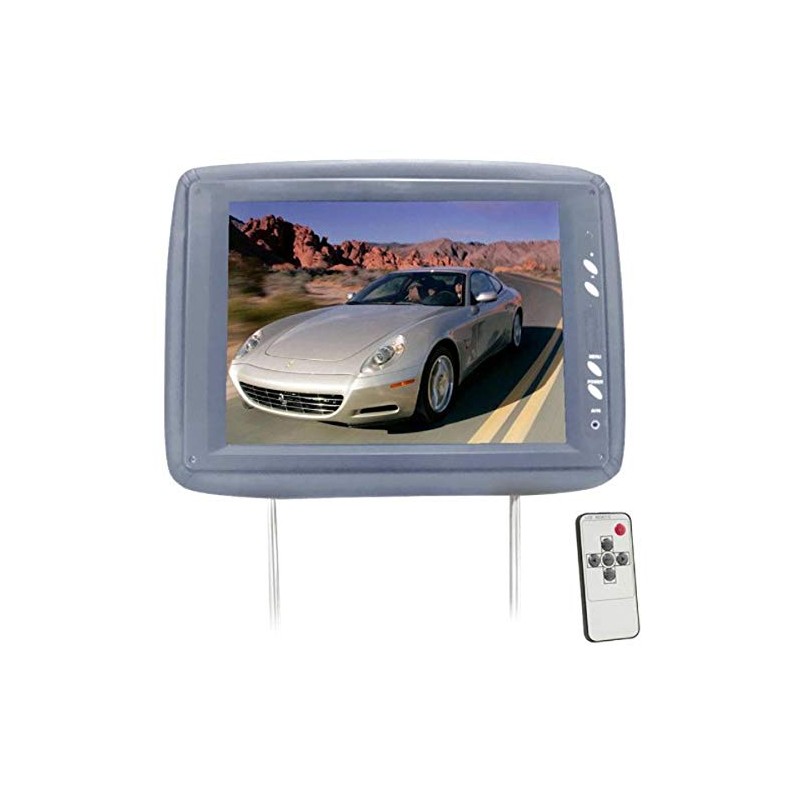 Pyle PL1104HRGR Adjustable Headrest with Built-In 11.3-Inch TFT LCD Monitor
