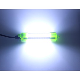 Lightingsky 12V 45W 4500 Lumens LED Submersible Fishing Light 4 Sides Underwater Fish Finder Lamp with 5m Cord (White-45W)