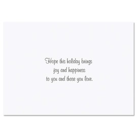 Deluxe Christmas Card Holly Photo Frames – Red Foil, Set of 18 Cards and Envelopes, Fits 4 x 6-inch Photos, by Current