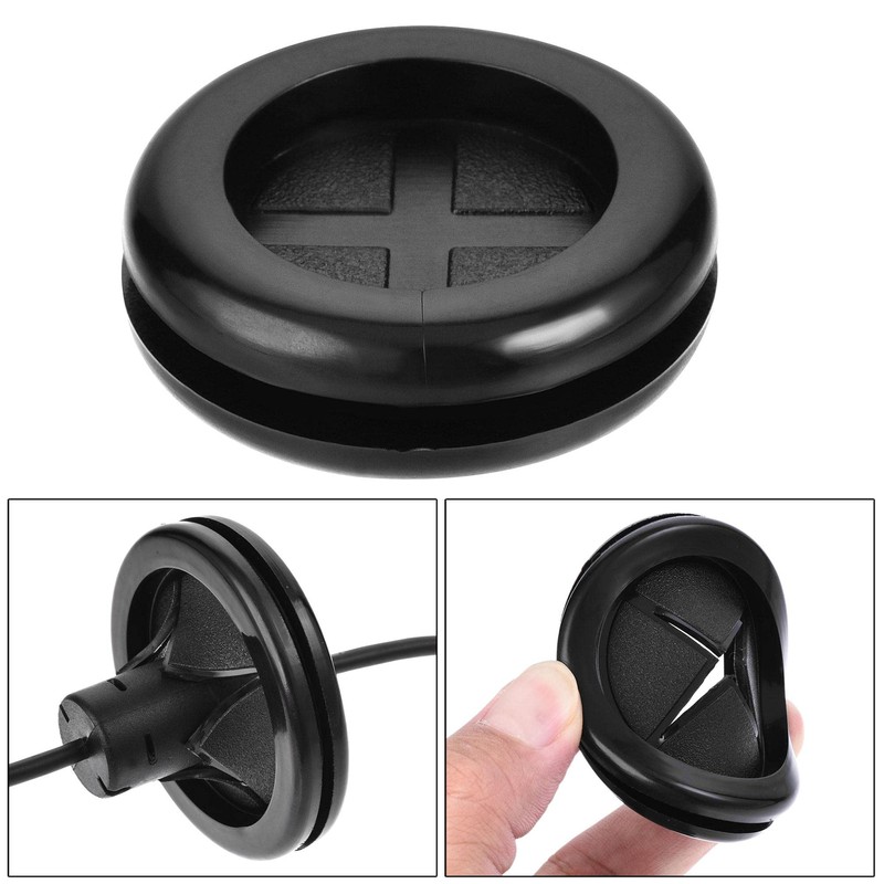 sourcing map Pack of 4 Rubber Grommets Round Double Sided