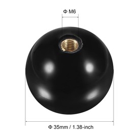 sourcing map Joystick Head Rocker Ball Top Handle Arcade Game Replacement Red/Black