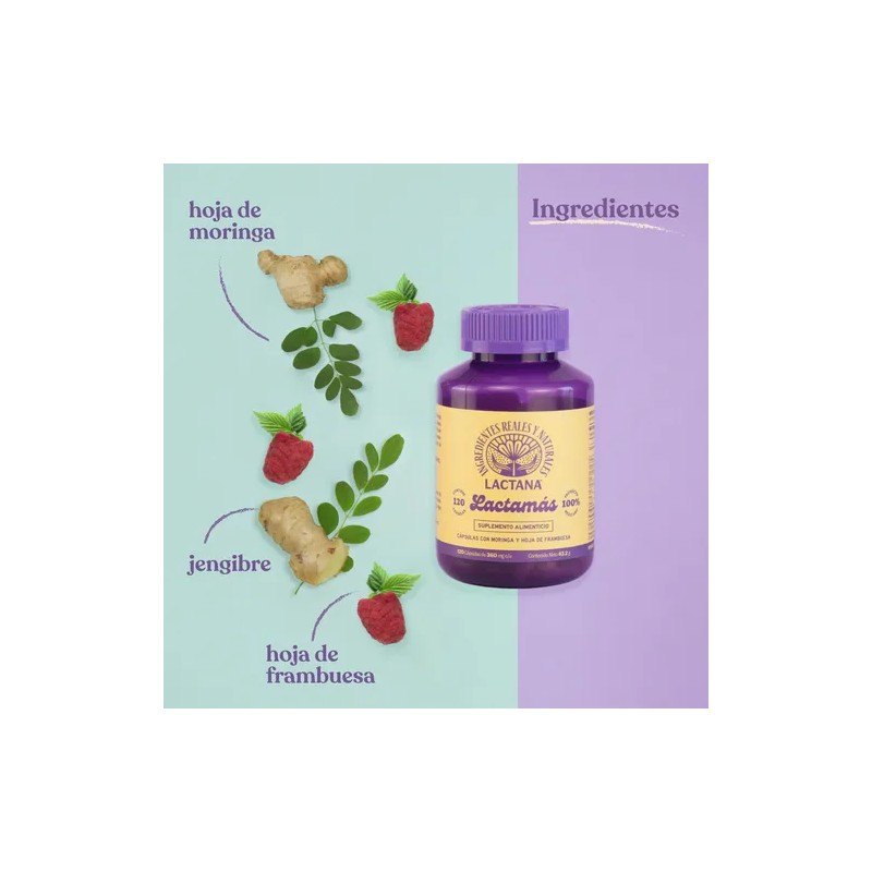 Lactana Escasez Leche Materna Suplemento Lactancia 120 Capsu