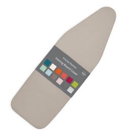 Encasa Homes Ersatzbügeltischbezug mit extra dickem 4-mm-Filzpolster - Beige - einfarbig Baumwolle, elastisch, (Passt zu Medium Standardbrettern von 112x34 cm) Wärmereflektierend