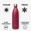 Qwetch - Matt Thermos Flask - Raspberry 500 ml -