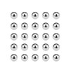 sourcing map Pack of 25 Precision Steel Balls 6 mm