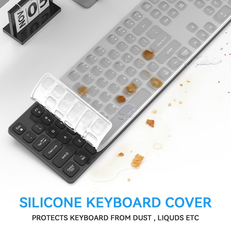 B.FRIENDIT Rechargeable Wireless Keyboard for Mac and Windows, Ultra Slim