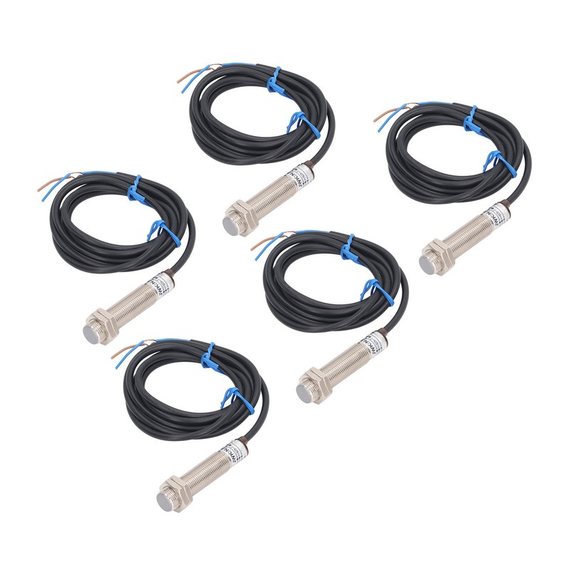 5PCS Proximity Sensor NPN Aluminum Alloy Sensitive Hall Switch Sensor