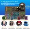 Sound Mixer Board, Voice Changer Sound Card with Multiple Sound