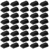 Clips Autoadhesivos para Organización de Cables, 40 Piezas, Negro, Plástico,