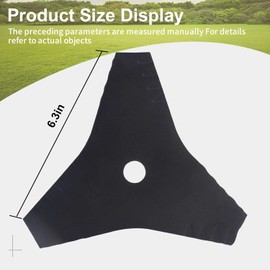 BERPSE (2 Pack) 530402967 3-Point Electric Edger Blade 8-1/2 Inch Compatible with Husqva-RNA Craftsman Jonsered Cutting and Edging Grass, Replaces 85718