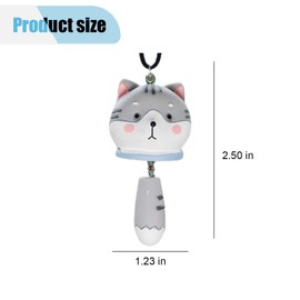 Cat Car Hanging Ornament, Cute Cat Charm, Swinging Funny Decoration Pendant, Car Rear View Mirror Charm, Car Rearview Mirror Interior Decoration Accessories (Cat)