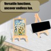 21 Pcs Mini Easel Stand for Display, Wooden Display Stands