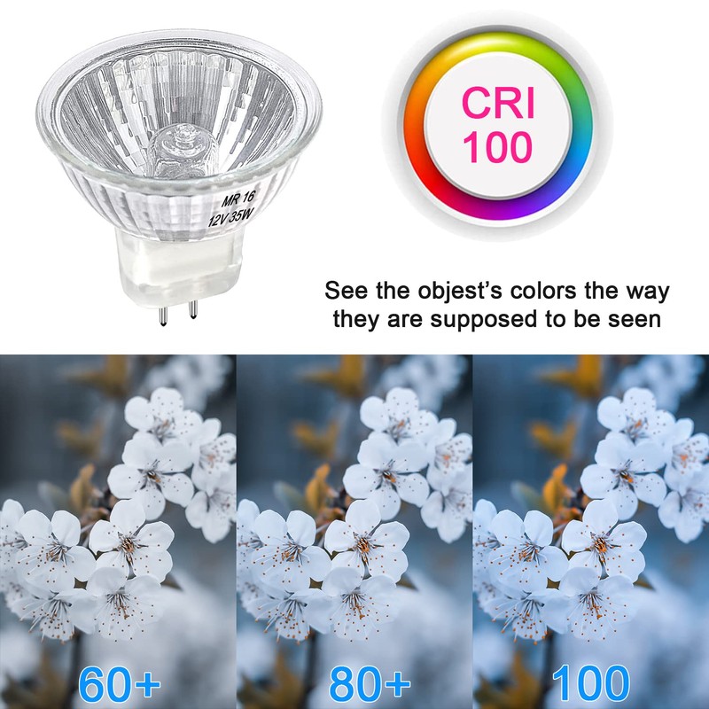MR16 Halogen Bulb 35W Dimmable 12V GU5.3 Bi-pin Base Spotlight