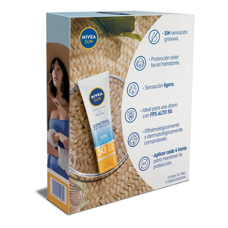 Nivea Sun 2 Pack Protector Solar Facial Control De Brillo