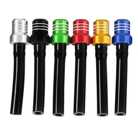 6 piezas de manguera de ventilación de gas universal CNC tanque válvula de ventilación con bola Chekc respirador de aluminio para ATV, motocicleta, Dirt Pit Quad Bike Motocross