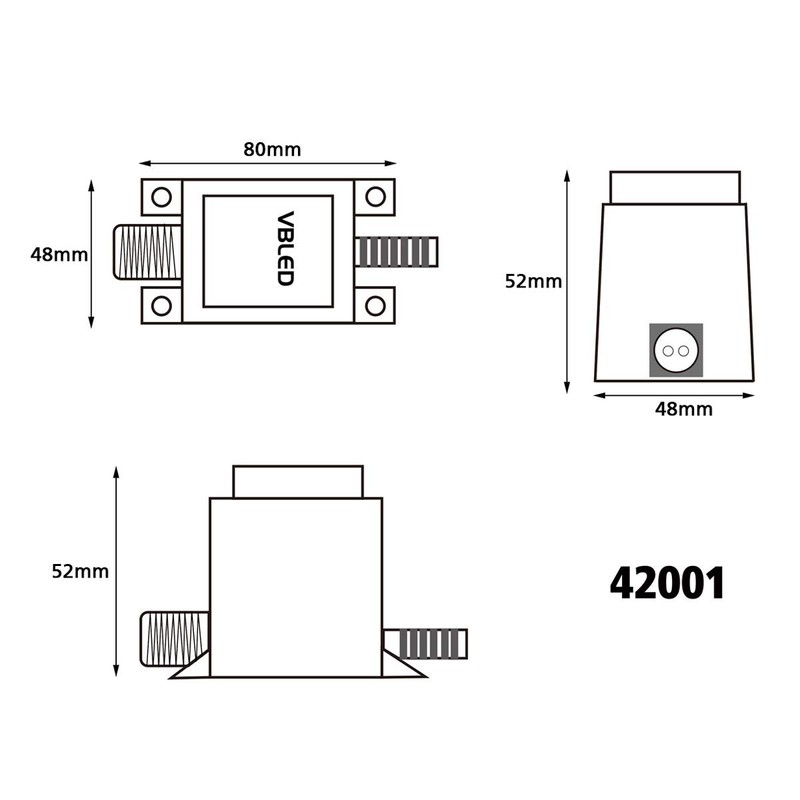 12V AC Power Supply/Transformer AC/AC Waterproof IP67 for Outdoor Use