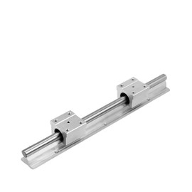 Mssoomm SBR12-15.75 inch / 400mm 12mm Linear Motion Rail Shaft Slide Guide 1Pcs + 2Pcs SBR12UU Linear Bearing Slide Slider Pillow Block Heavy Duty for CNC Machine 3D Printer