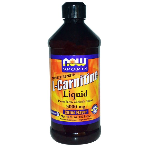 Now Foods Sports Triple Strength L-Carnitine Liquid Citrus - 3000 mg - 16 fl oz
