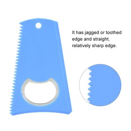 Surfboard Wax Comb, Premium Surfboard Wax Scraper Edge Portable Board Wax Cleaning Tool Surf Wax Remover for Maintenance for Surfboard Wax(Blue)