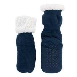 Extra Thick Soft Warm Cozy Fuzzy Thermal Cabin Fleece-lined Knitted Non-skid Crew Socks ,Women XL (US 10-13),Thermal - Color 13e