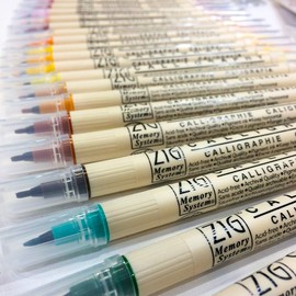 Kuretake Zig MS340048 Memory System Calligraphy Dual Tip Marker Set