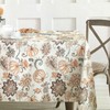 Envogue Pumpkin Paisley Tablecloth Orange Brown Fall Thanksgiving Cotton 60x102