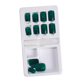 minkissy Nail Tips 4 Patterns 48pcs Nail Art Easy to Peel and Apply for Home Use