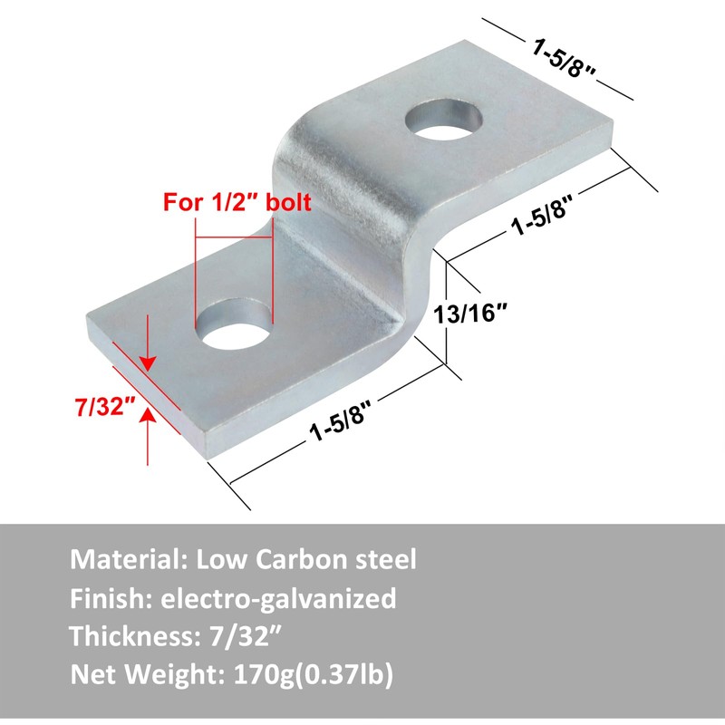 YIDU69Q 8 Pcs Z Fitting Cross 2 Hole for 13/16"