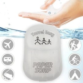 언제어디서나 깨끗이 휴대용 종이비누 50매 (W66B31F) Anywhere Anytime Clean Portable Paper Soap 50 Sheets (W66B31F)