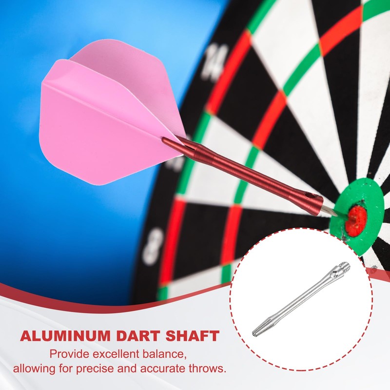 PATIKIL Aluminum Dart Shafts 48mm, 12 Pack 2BA Thread Dart