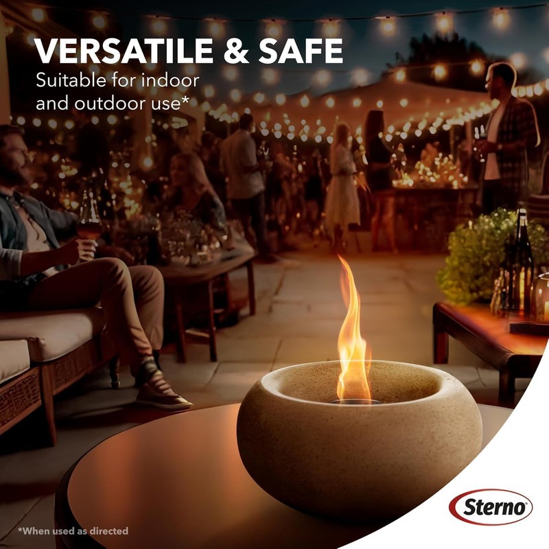 Sterno 12-Pack Fire Pit Gel Fuel - 3 Hours of