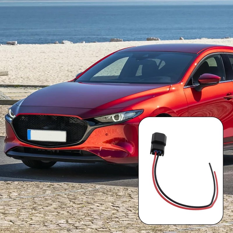 YINETTECH 2-Pin Car Front Turn Signal Light Connector Pigtail Compatible