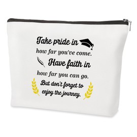 QONCV Graduation Gifts, Graduation for Her Makeup Bag Graduate Gift Cosmetic Bags Presents Decor Accessories Stocking Stuffers for Women Teacher High School College Ideas