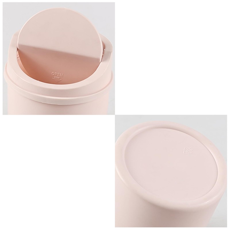 Xyskin Small Desktop Trash Bin, Mini Waste Bin with Llid,