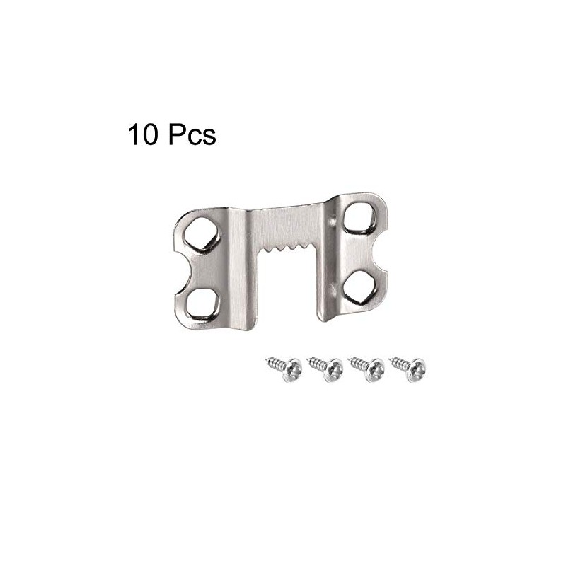 uxcell Picture Hangers, 36mm 4-Hole with Screws for Frame Hanging,